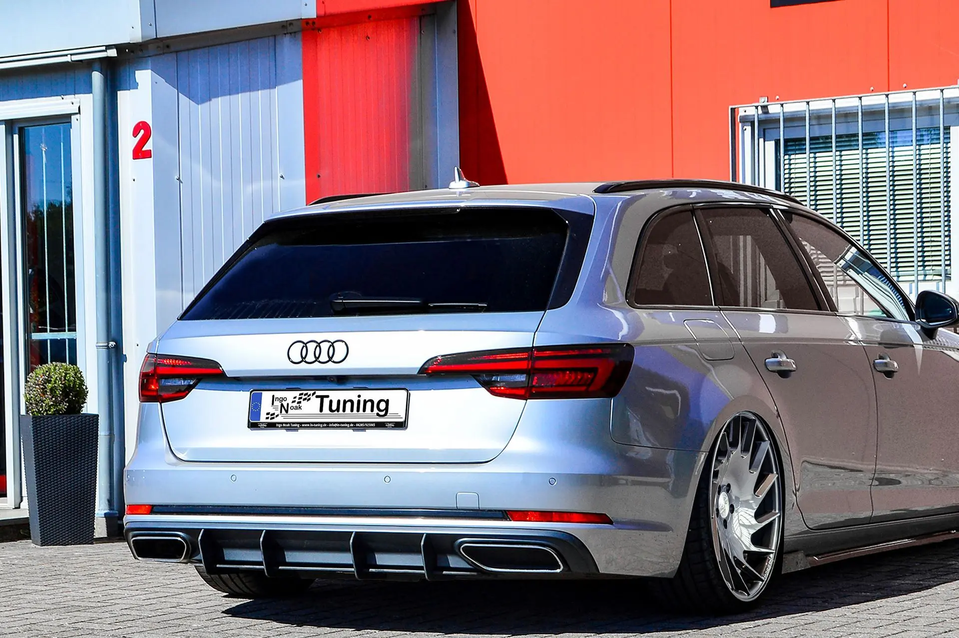 Ingo Noak Gefräster Heckansatz aus ABS für Audi A4 B9 Avant