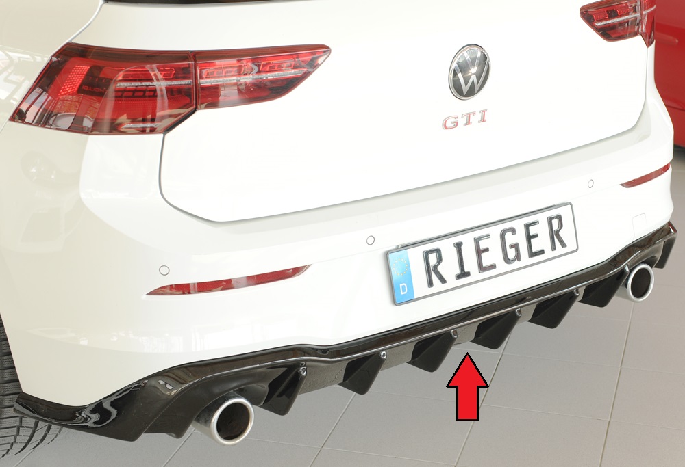 Rieger Heckeinsatz für VW Golf VIII GTI