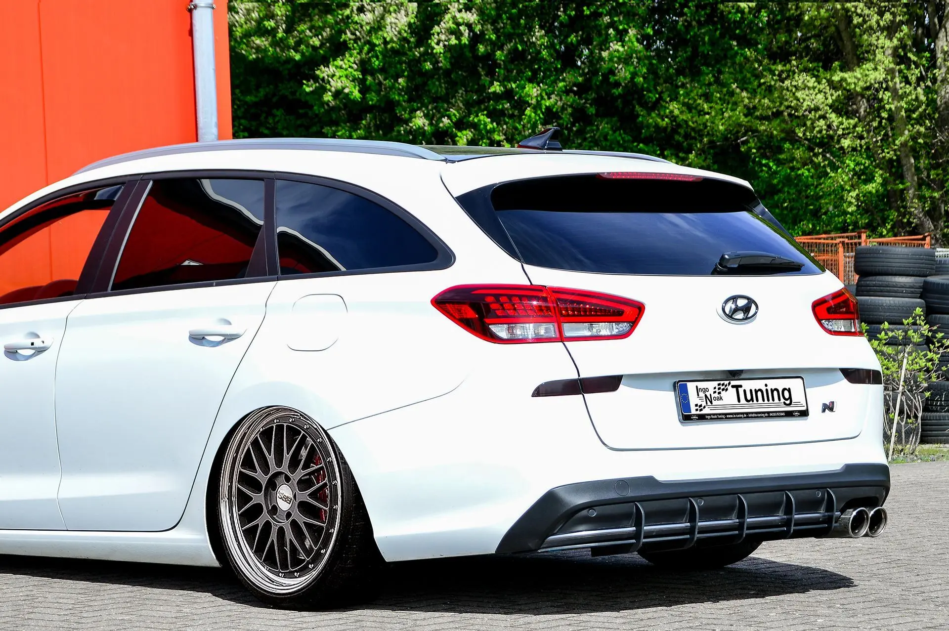 Ingo Noak Racing Heckansatz für Hyundai I30 N-ine Kombi ab Bj.2021-