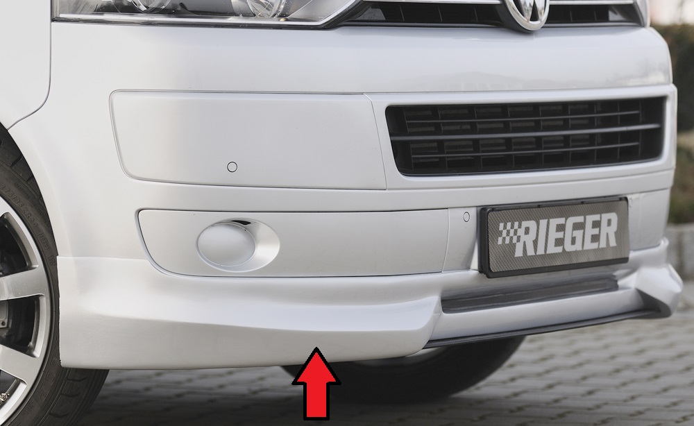Rieger Spoilerlippe für VW T5 Bus Standard