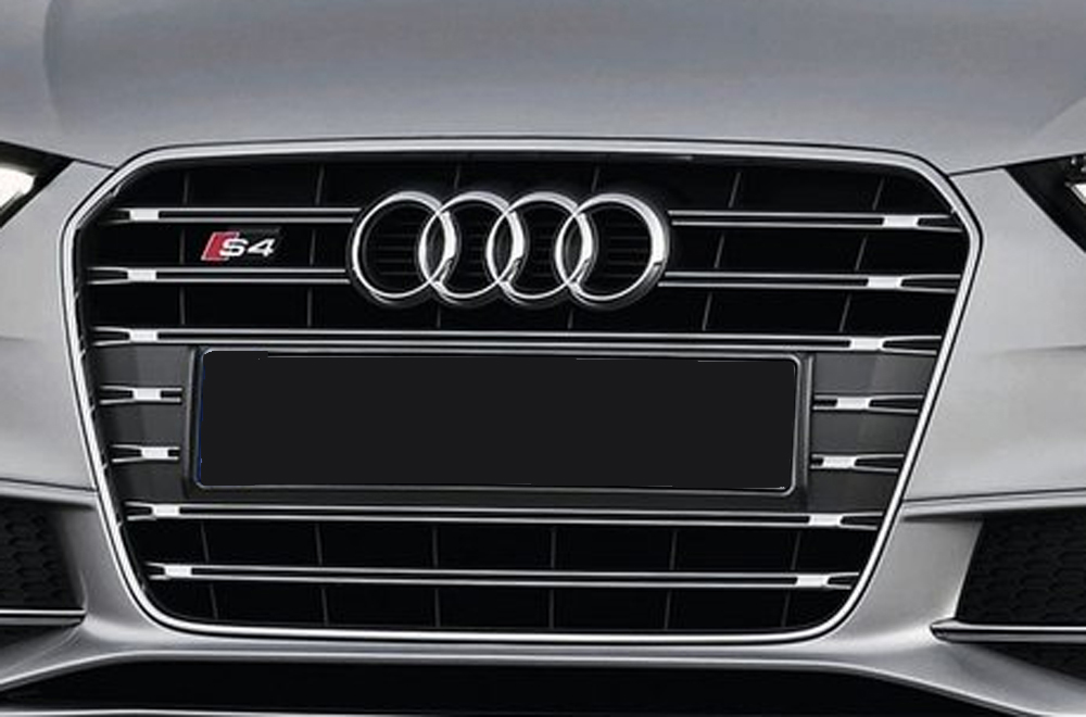 Rieger Kühlergrill Audi S4 (B8) platinumgrau,inkl S4-Logo