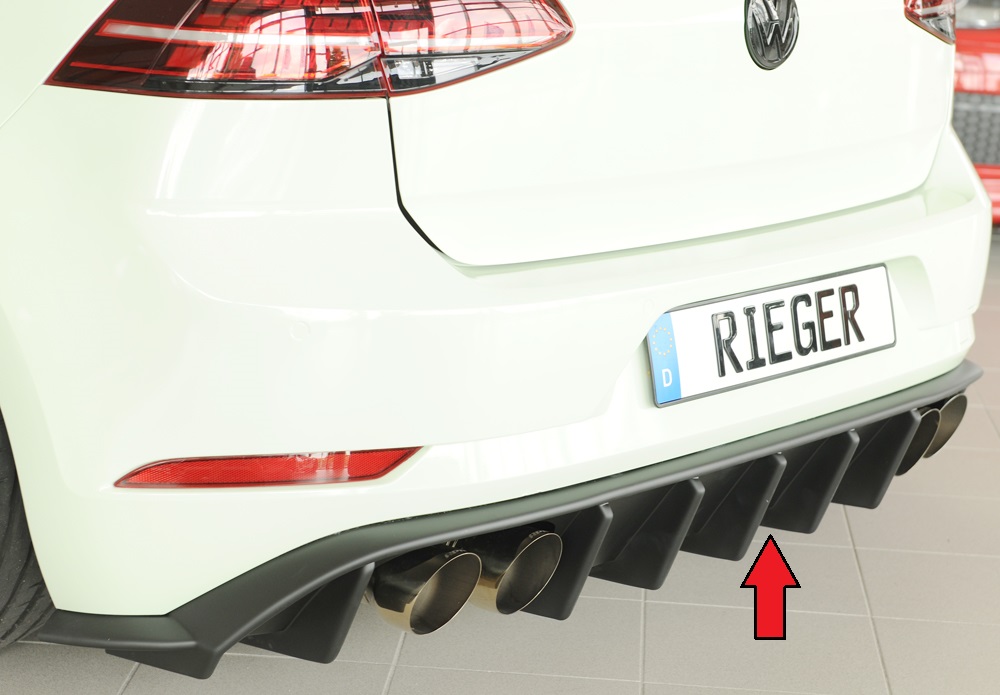 Rieger Heckeinsatz für VW Golf VII R