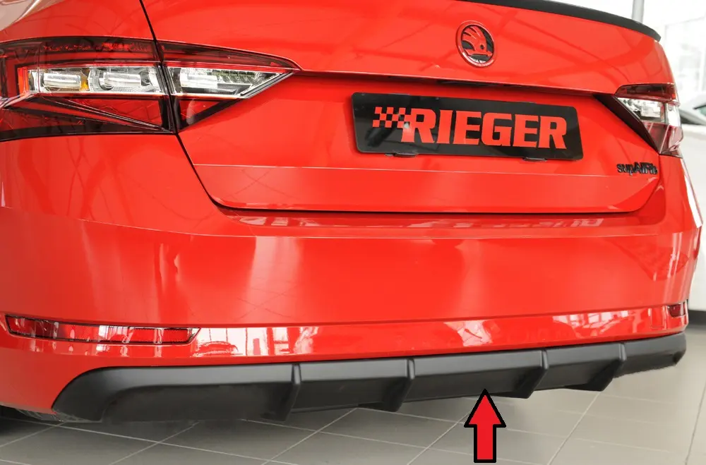 Rieger Heckeinsatz (für orig. elektr. AHK) für Skoda Superb III (3T/3V)