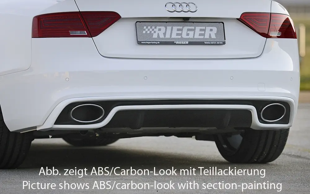Rieger Heckeinsatz für Audi A5 / S5 B8