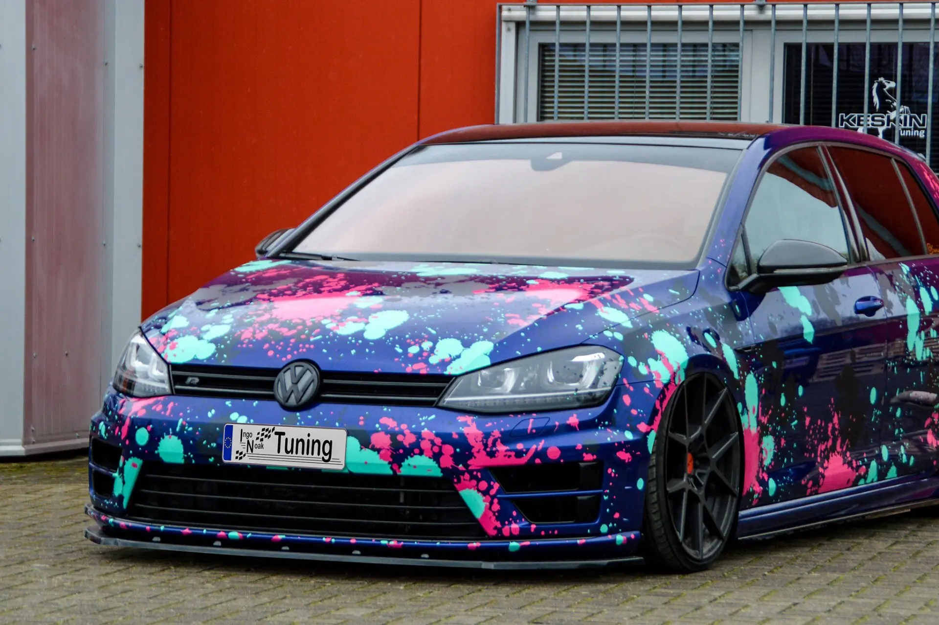 Ingo Noak Cup Frontspoilerlippe für VW Golf 7 R+ R-Line AU
