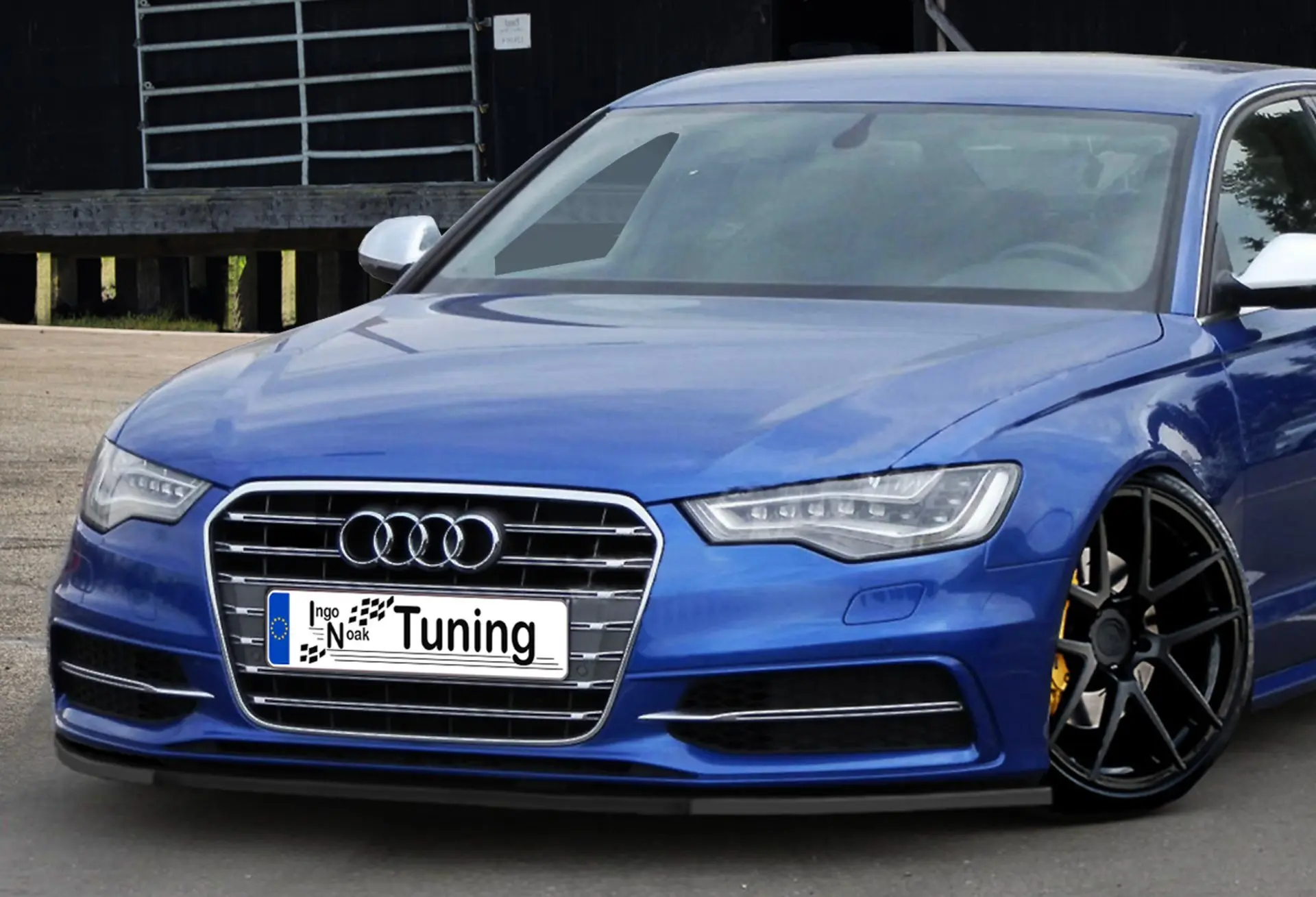 Ingo Noak Cup Frontspoilerlippe für Audi A6 S-Line 4G C7 Bj. 2010-2014
