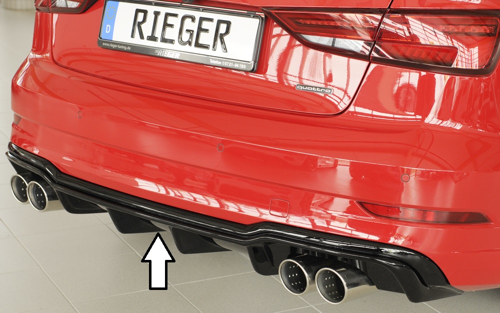 Rieger Heckeinsatz für Audi A3 8V