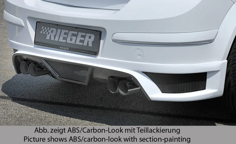 Rieger Heckschürzenansatz für Opel Astra H