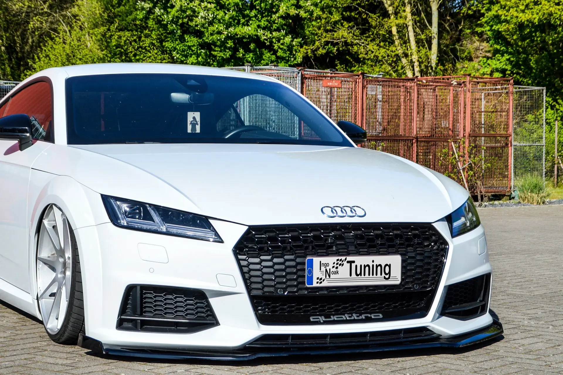 Ingo Noak Spoilerschwert Frontspoiler Cuplippe mit Wing aus ABS für Audi TT+TTS 8S S-Line