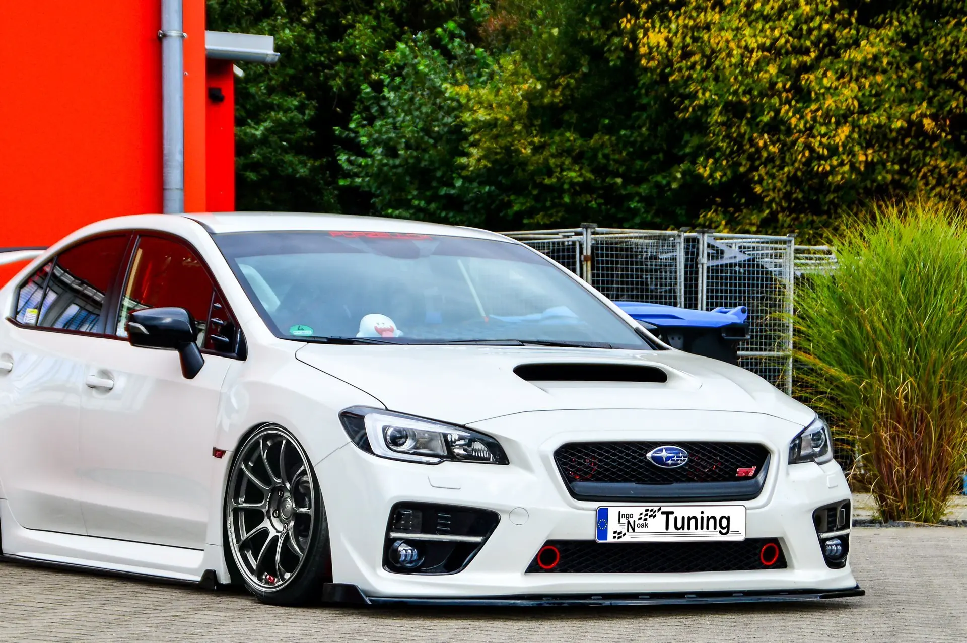 Ingo Noak Cup Frontspoilerlippe mit Wing für Subaru Impreza WRX STI