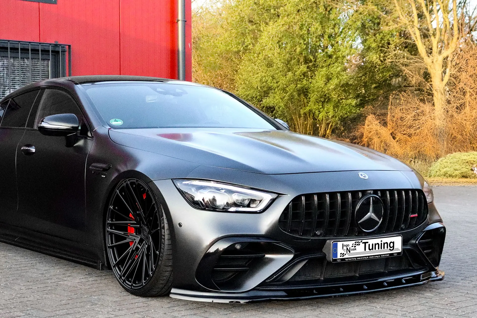 Ingo Noak Cup Frontspoilerlippe für Mercedes AMG GT 4.Türer X290 Standard