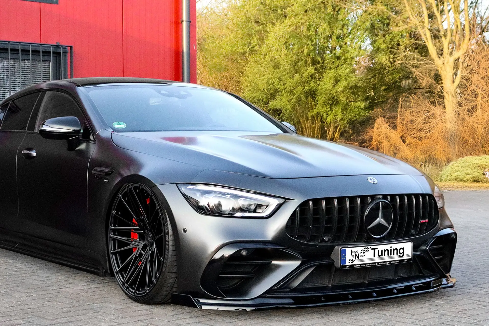 Ingo Noak Cup Frontspoilerlippe mit Wing für Mercedes AMG GT 4.Türer X290 Standard