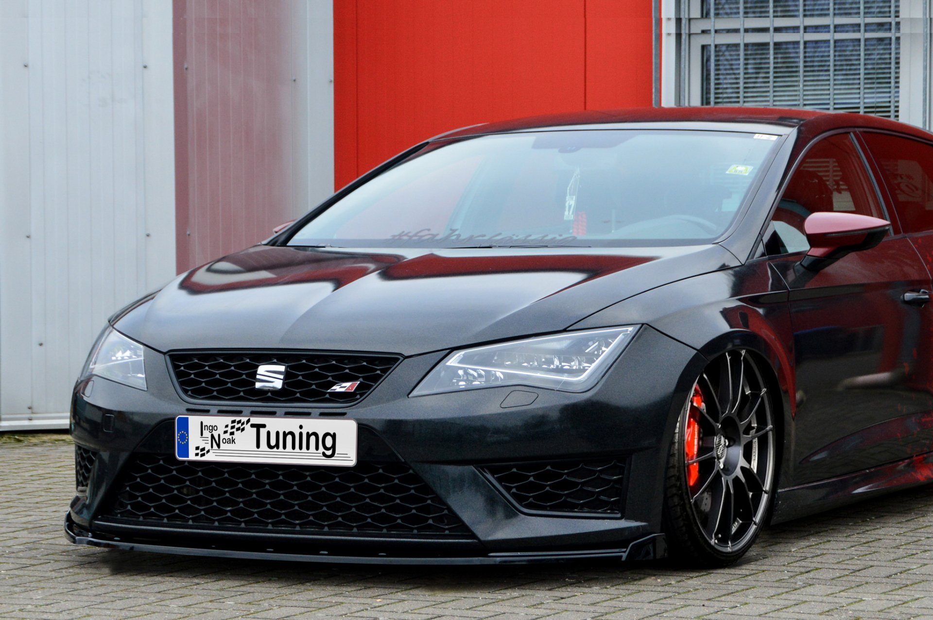 Ingo Noak Cup Frontspoilerlippe Phase 2 mit Wing für Seat Leon 5F FR + Cupra