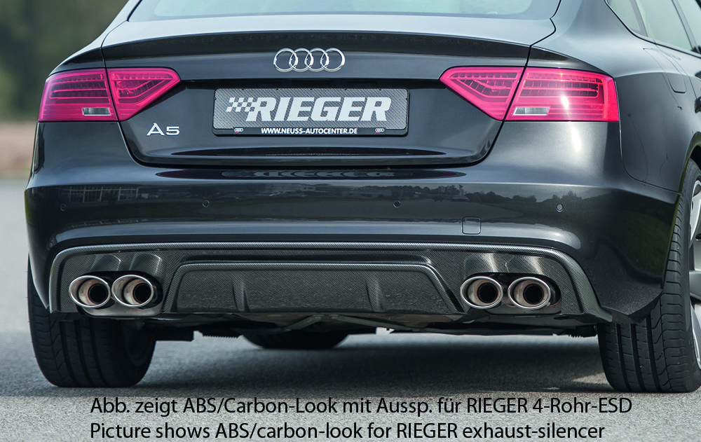 Rieger Heckeinsatz für Audi S5 B8