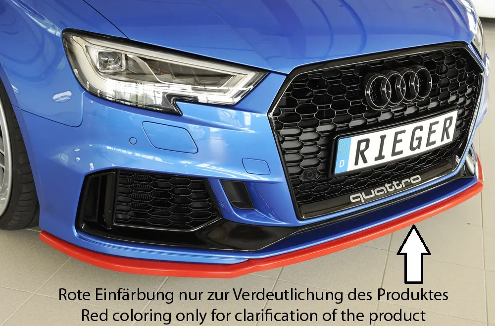 Rieger Spoilerschwert für Audi RS3 8V