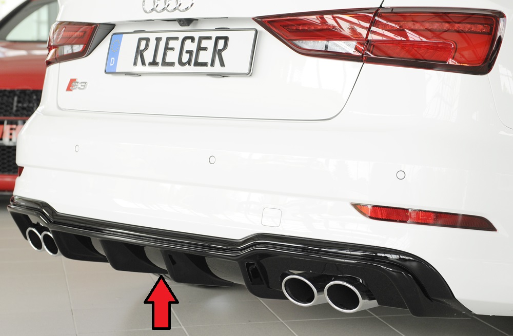 Rieger Heckeinsatz für Audi S3 8V