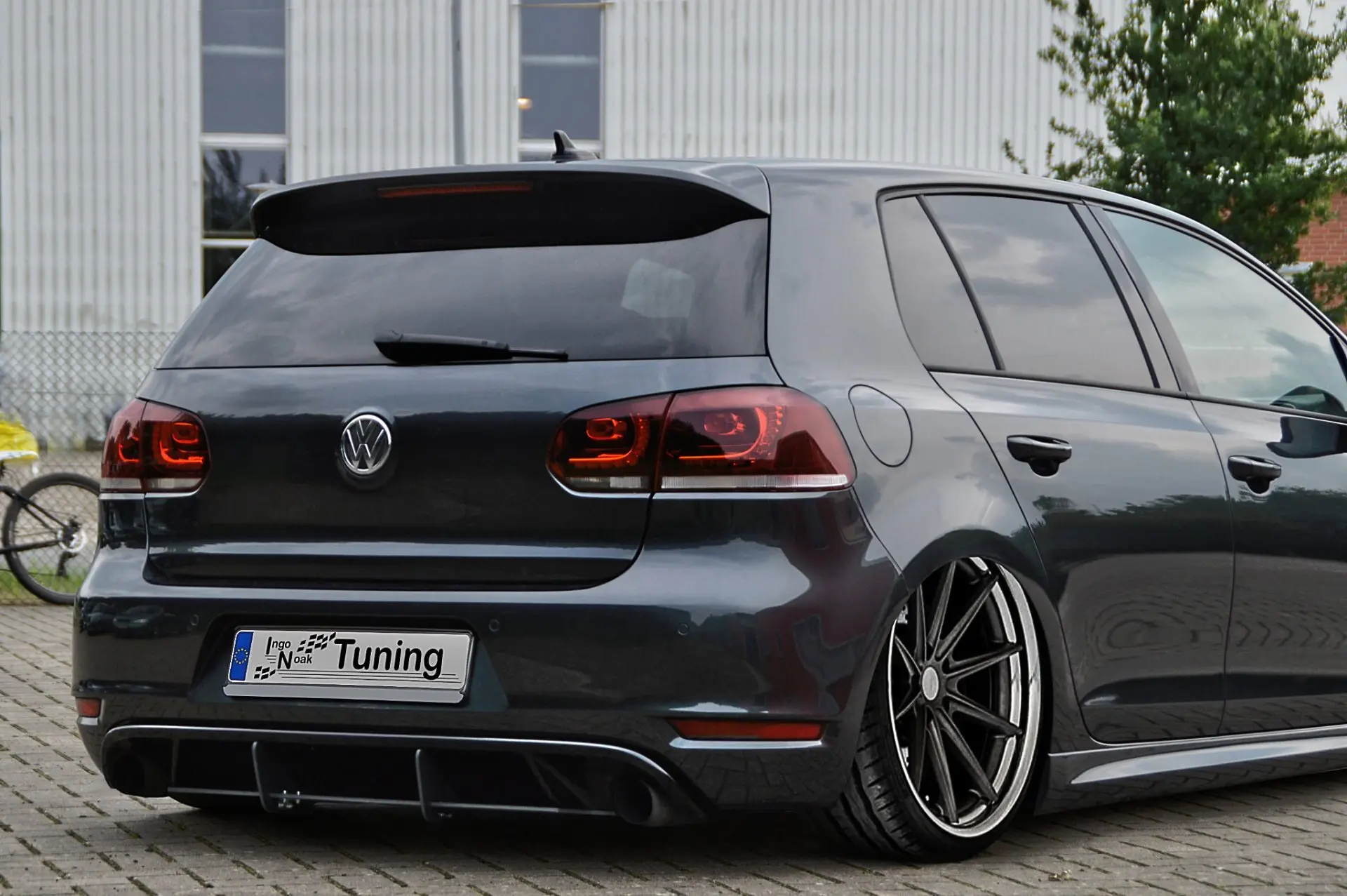 Ingo Noak Heckansatz mit Finnen für VW Golf 6 GTI + Edition 35