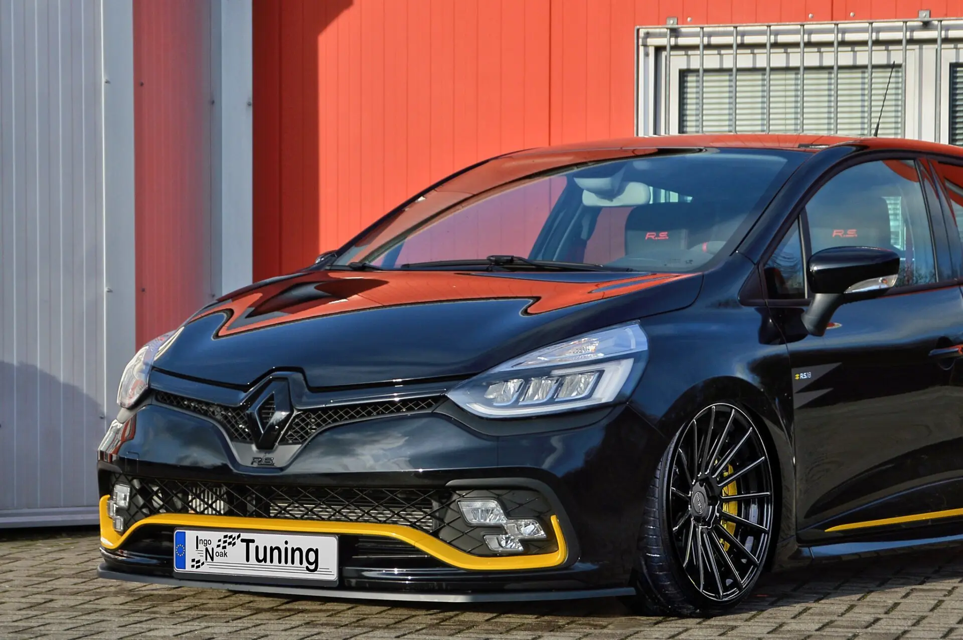 Ingo Noak Frontspoiler Cuplippe Spoilerschwert für Renault Clio 4 RS