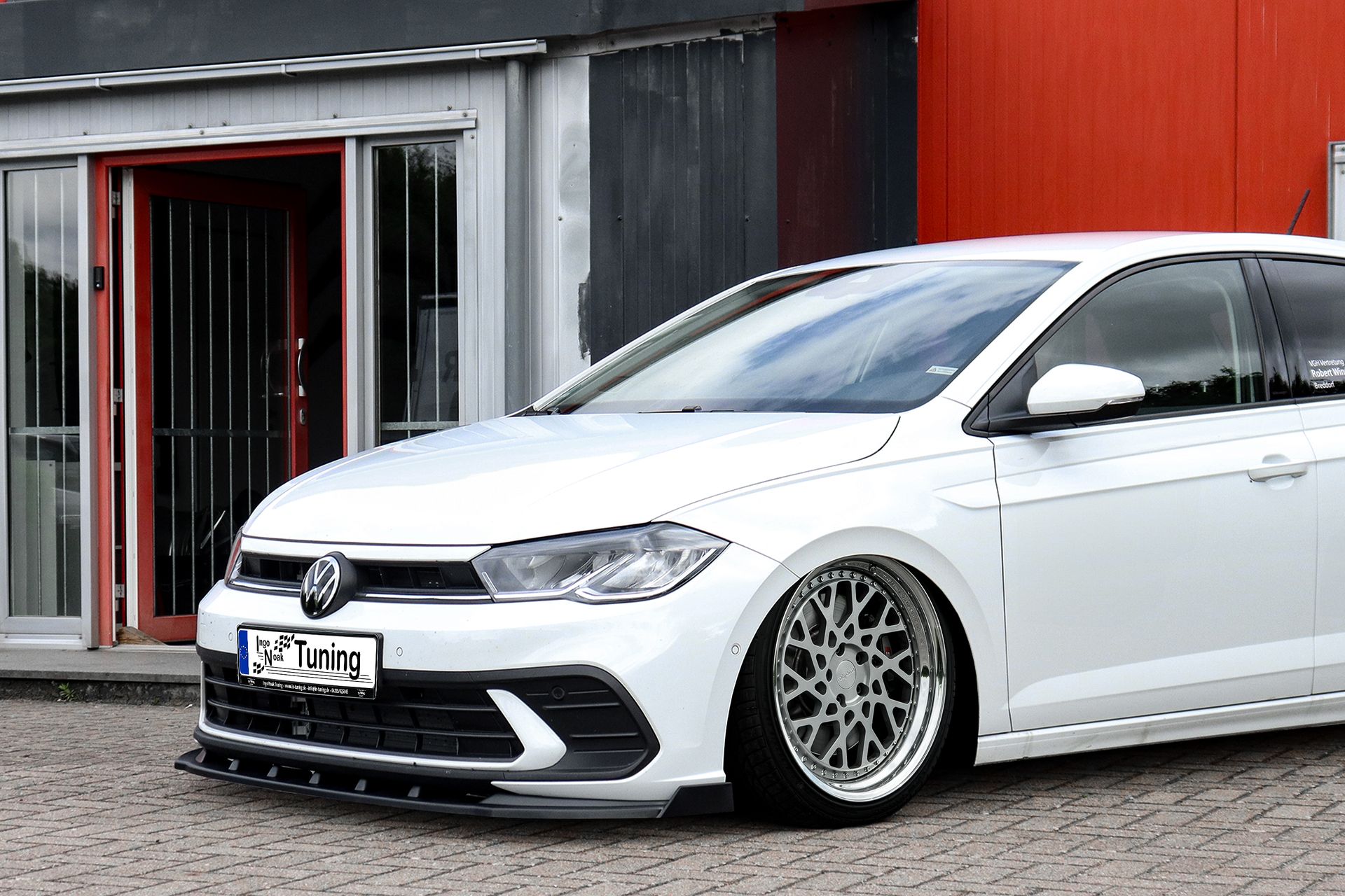 Ingo Noak Spoilerschwert Cuplippe mit Wings für VW Polo 6 2G Facelift