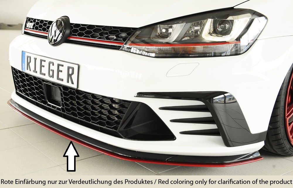 Rieger Spoilerschwert nur für GTI Clubsport für VW Golf VII Clubsport