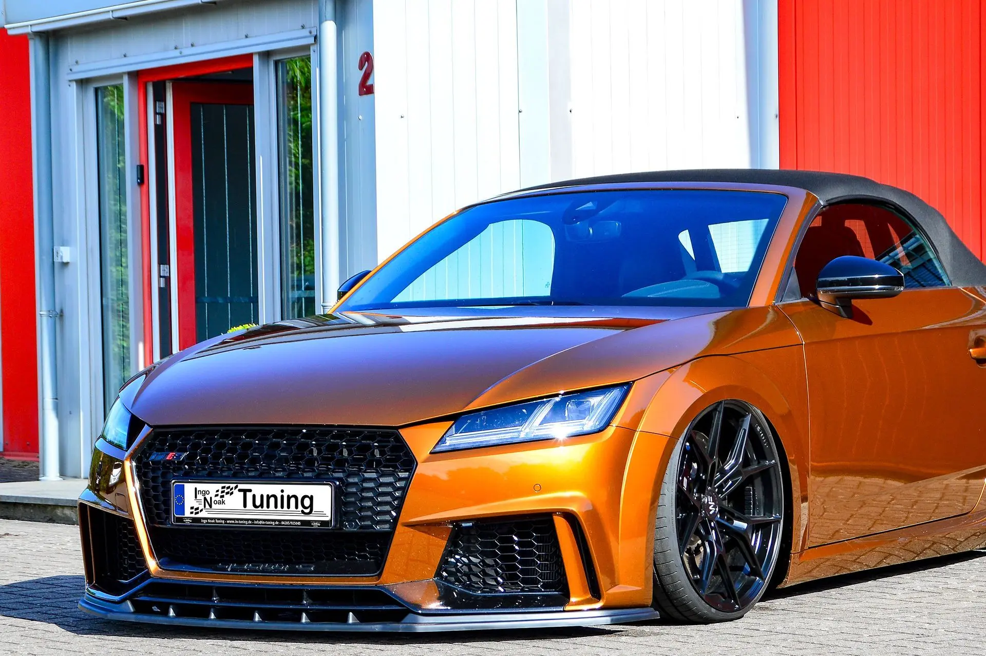 Ingo Noak Spoilerschwert Frontspoiler Cuplippe aus ABS für Audi TTRS 8S