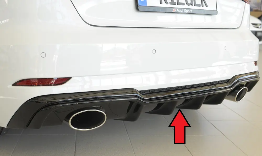 Rieger Heckeinsatz für Audi A3 / S3 8V