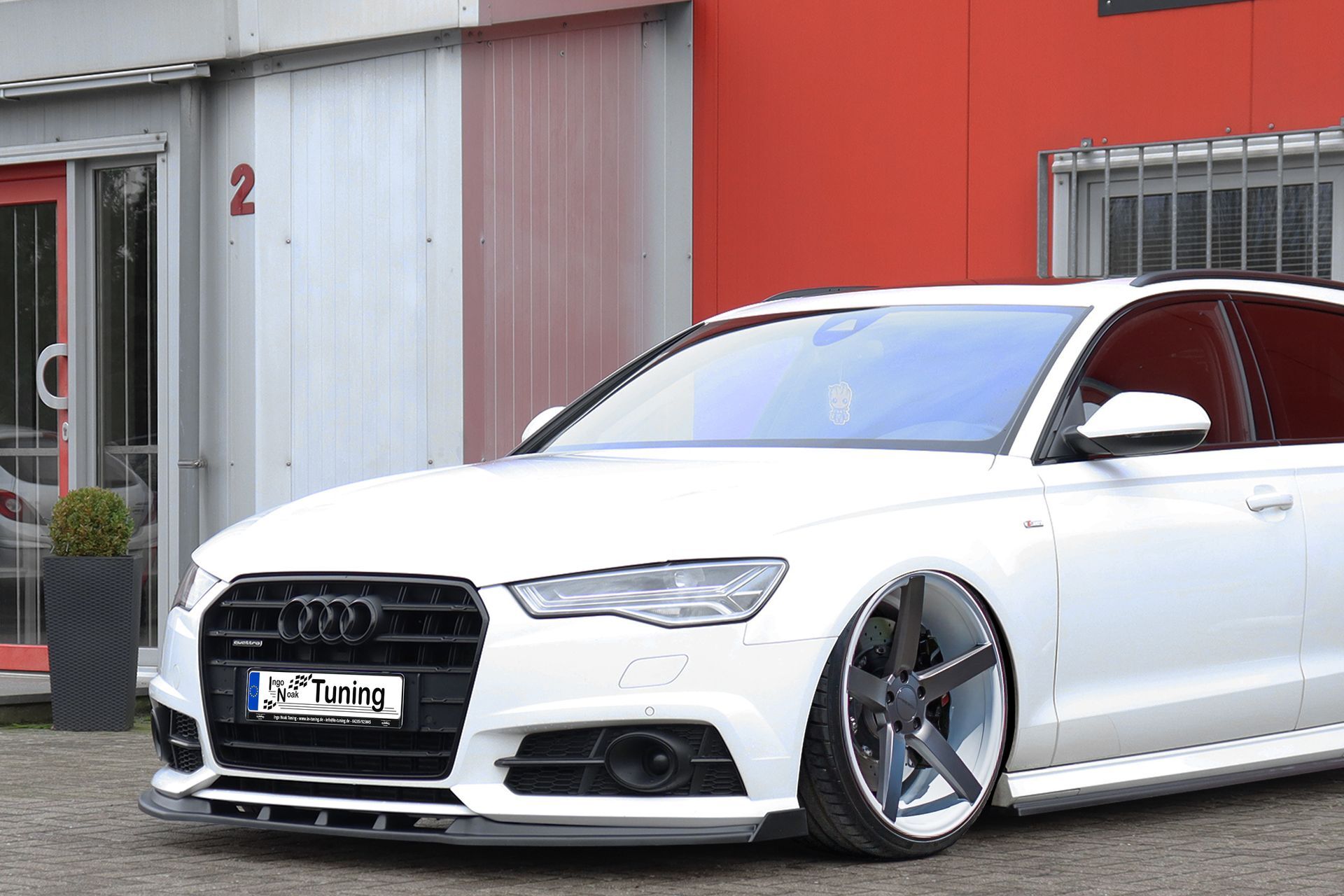 Ingo Noak Cup Frontspoilerlippe mit Wings für Audi A6 S-Line+ S6 4G C7