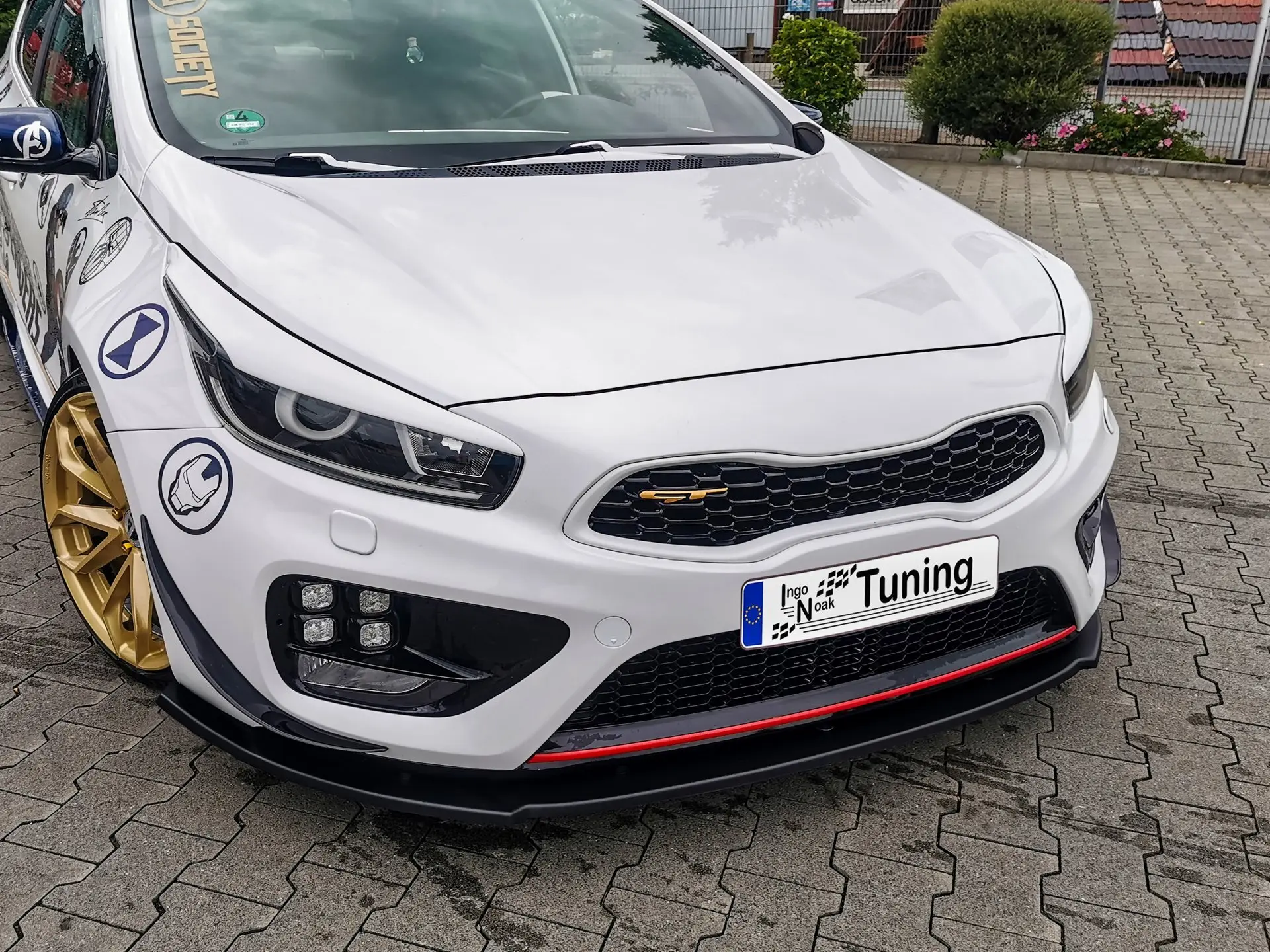 Ingo Noak CUP Frontspoilerlippe V2 für Kia Ceed GT Pro Ceed GT ab Bj. 2013-2018