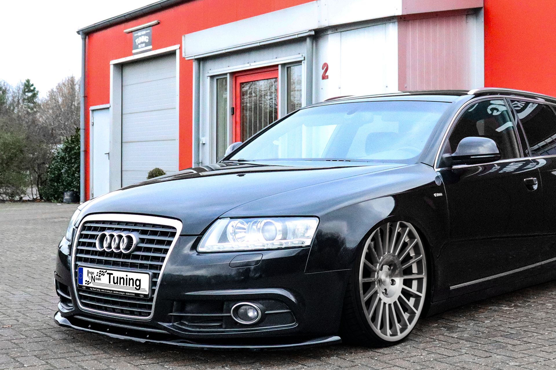 Ingo Noak Spoilerschwert Cuplippe V2 aus ABS für Audi A6 4F S-Line Facelift