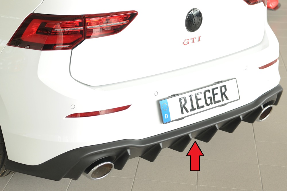Rieger Heckeinsatz für VW Golf VIII GTI Clubsport