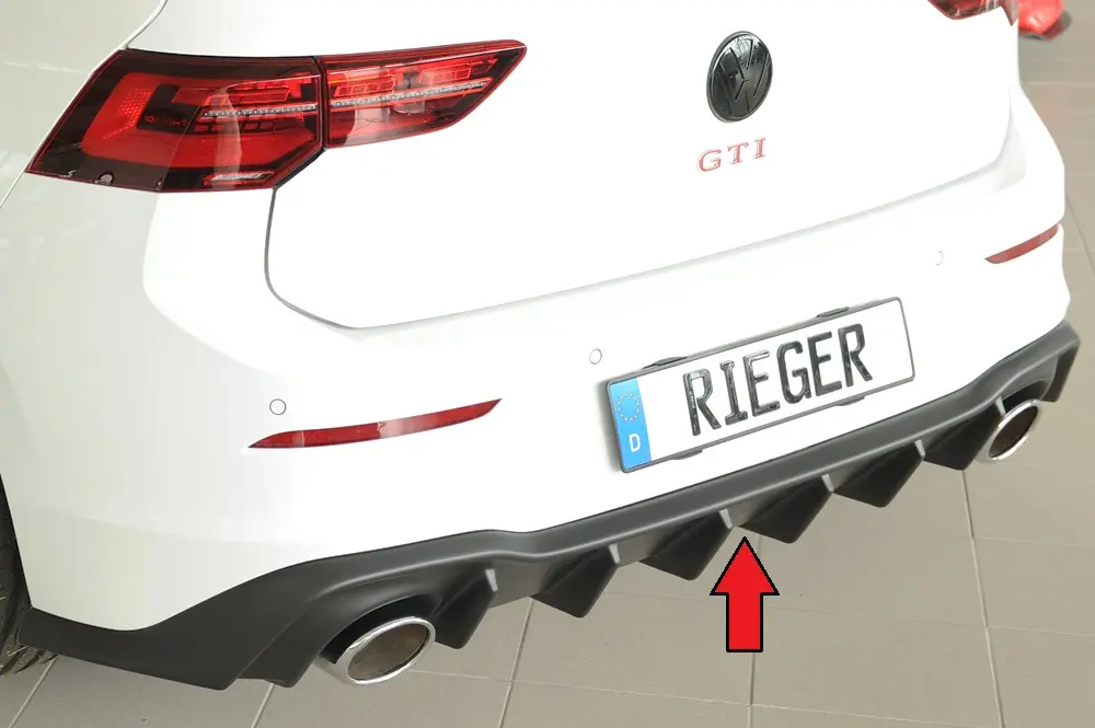 Rieger Heckeinsatz für VW Golf VIII GTI Clubsport