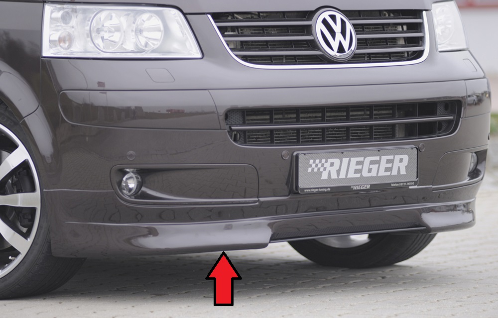 Rieger Spoilerlippe für VW T5 Bus Standard