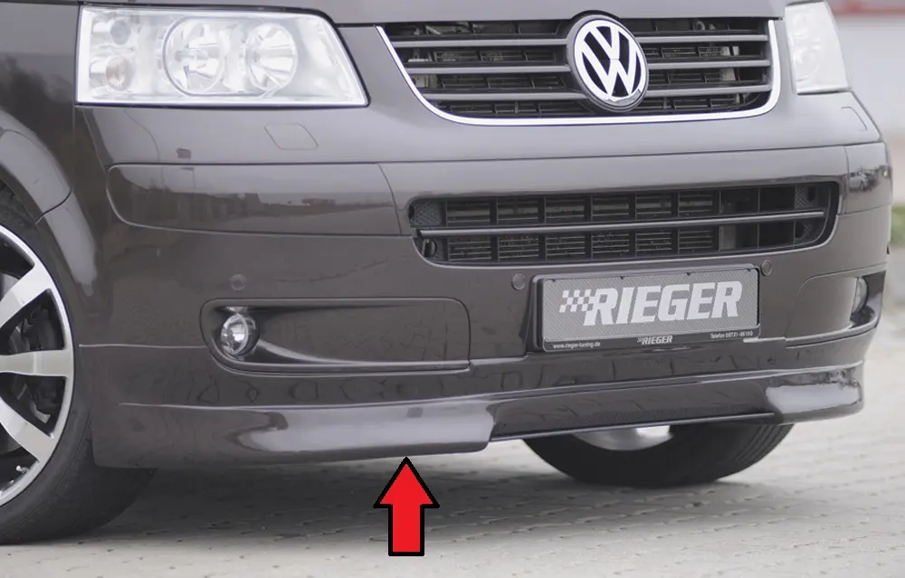 Rieger Spoilerlippe für VW T5 Bus Standard