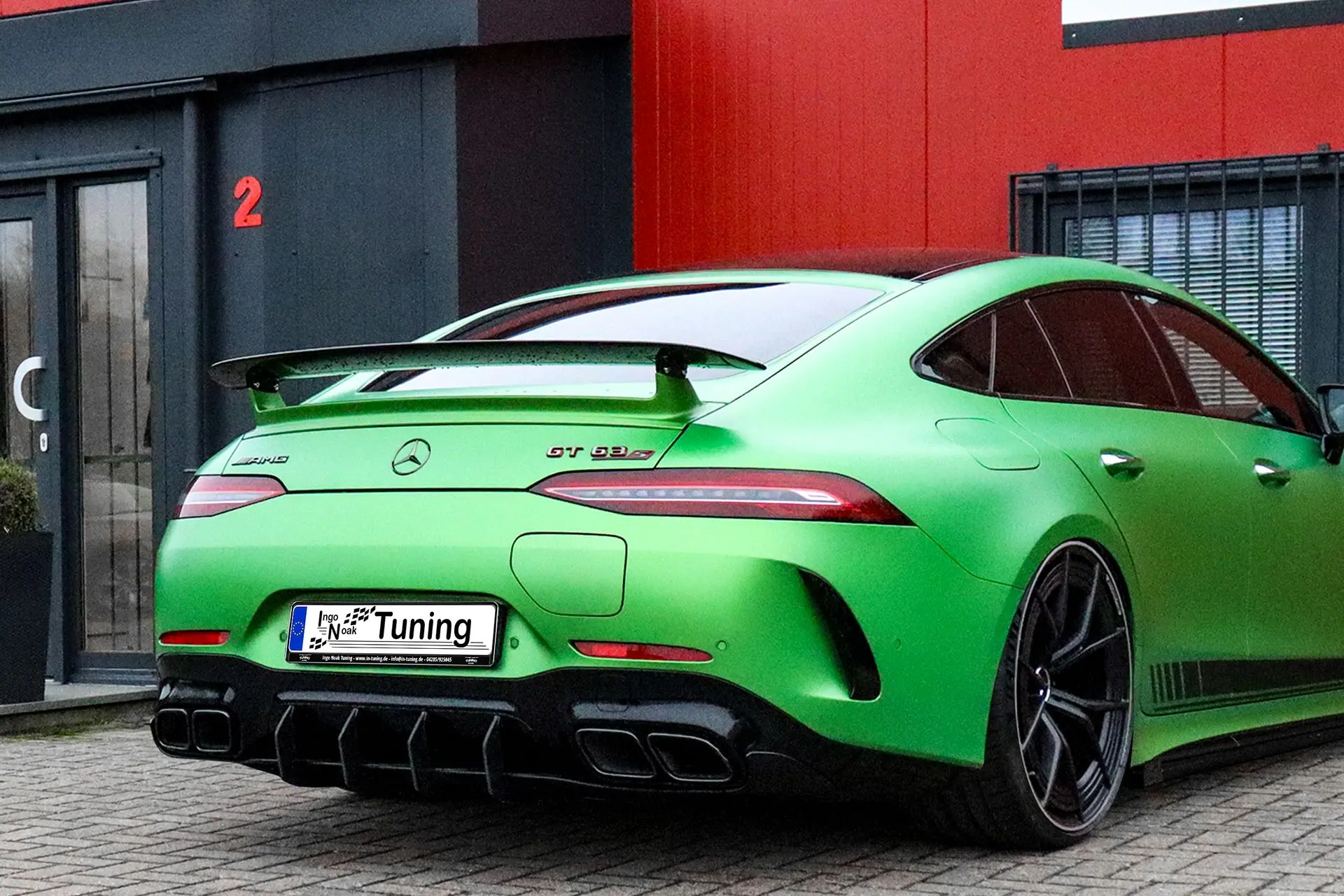 Ingo Noak Gefräster Heckansatz für Mercedes AMG GT 63S 4-Türer X290