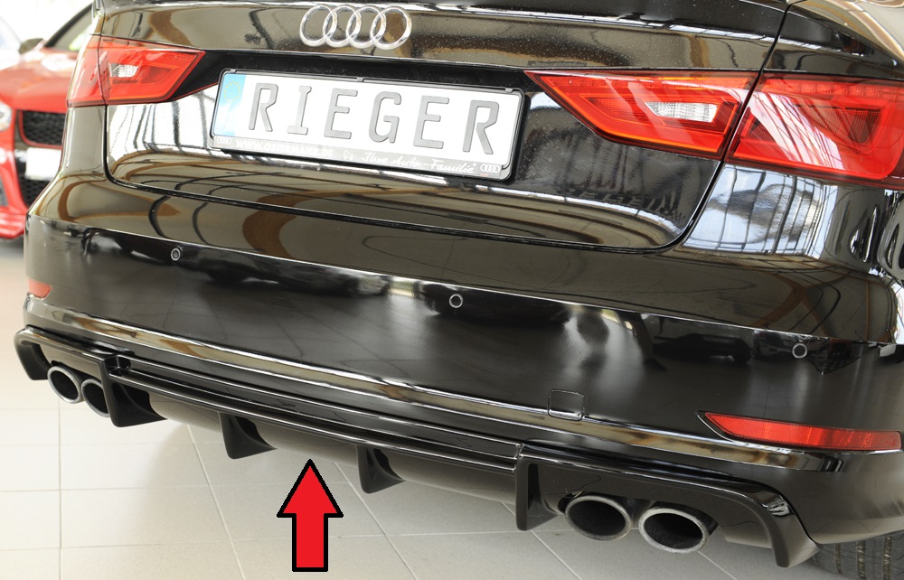 Rieger Heckeinsatz (Typ: 88158) für Audi S3 8V