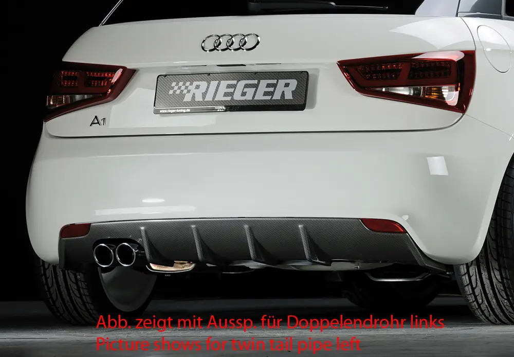 Rieger Heckeinsatz für Audi A1 8X