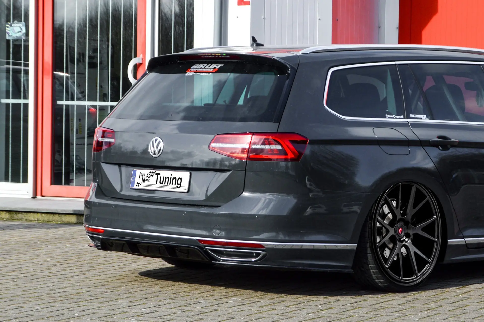 Ingo Noak Heckansatz Mittenteil+Seitenteile für VW Passat 3G B8 R-Line