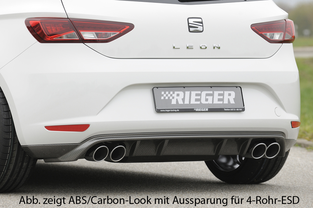 Rieger Heckschürzenansatz für Seat Leon 5F