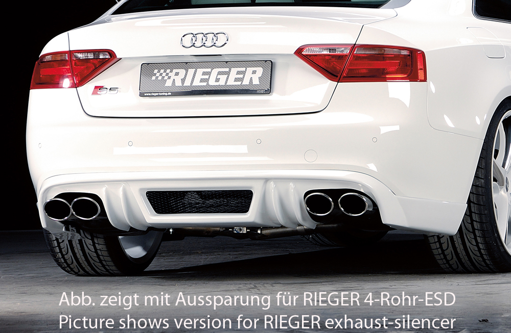 Rieger Heckschürzenansatz für Audi S5 B8