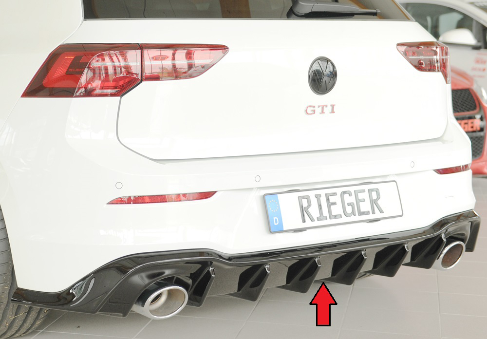 Rieger Heckeinsatz für VW Golf VIII GTI Clubsport