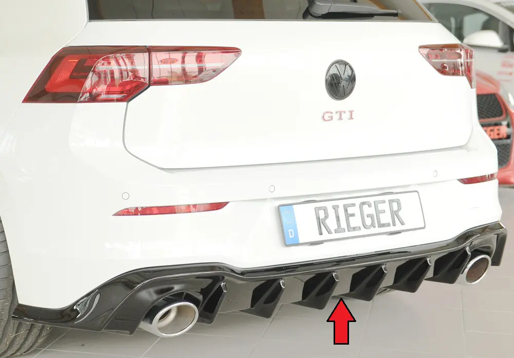 Rieger Heckeinsatz für VW Golf VIII GTI Clubsport
