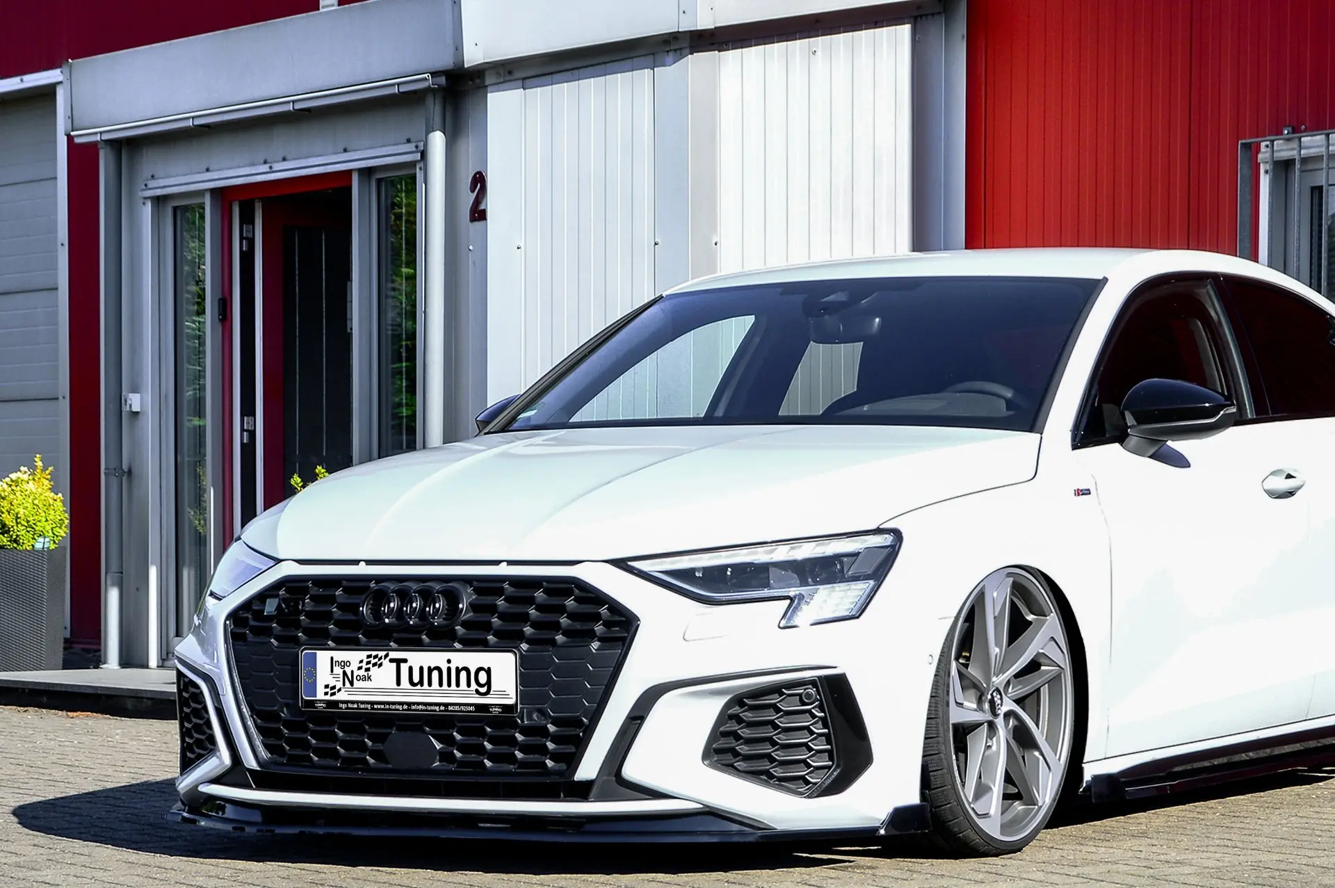 Ingo Noak Cup Frontspoilerlippe mit Wing für Audi A3 8Y S-Line + S3