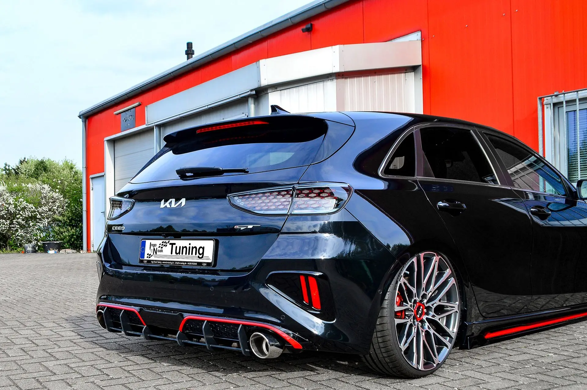 Ingo Noak Heckdiffusor Diffusor für Kia Ceed GT CD Facelift ab Bj. 2021-