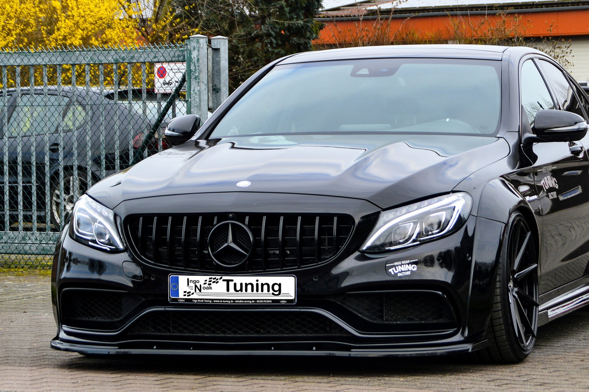 Ingo Noak Cup Frontspoilerlippe für Mercedes C-Klasse C63AMG W205/C205/A205/S205