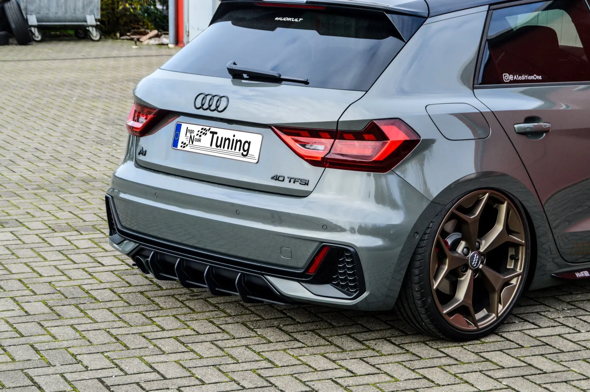 Ingo Noak Gefräster Heckansatz für Audi A1 GB Sportback S-Line ab Bj.2018-