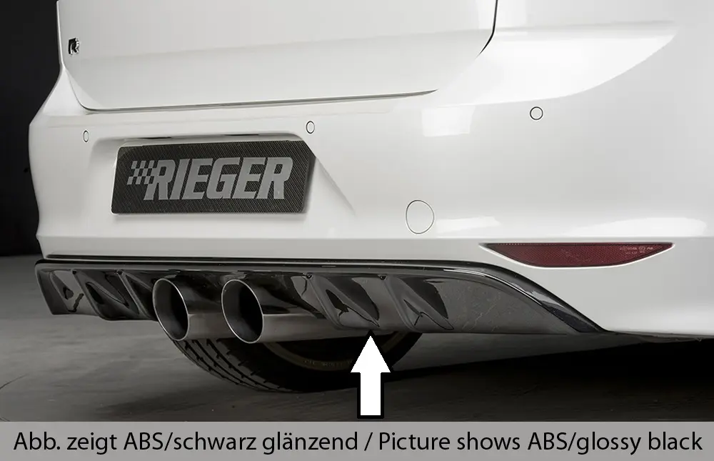 Rieger Heckeinsatz für VW Golf VII R