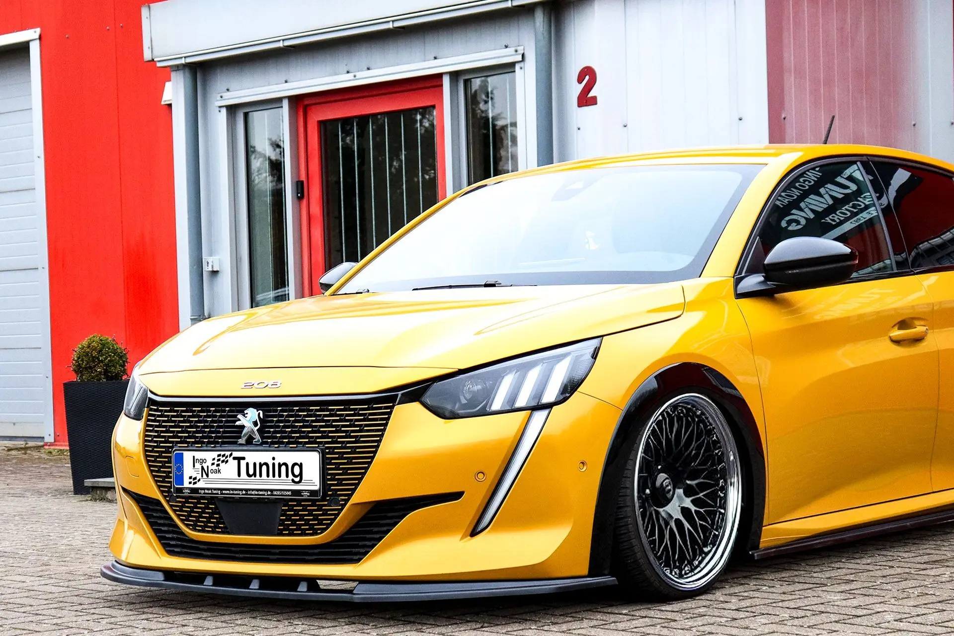 Ingo Noak Cuplippe Frontspoilerlippe für Peugeot 208 II GT GT-Line