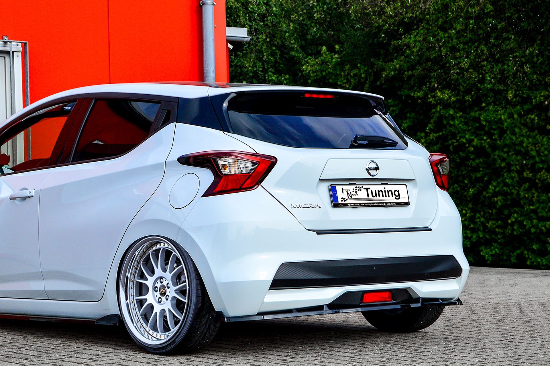 Ingo Noak Heckspoilerlippe Cuplippe mit Wings für Nissan Micra 5 K14 Ingo Noak Heckspoilerlippe Cuplippe mit Wings für Nissan Micra 5 K14