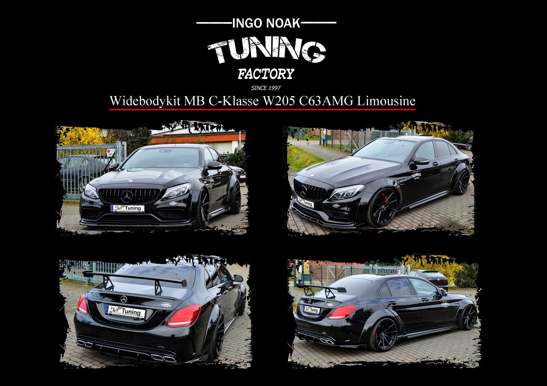 Ingo Noak Widebodykit für Mercedes C-Klasse W205 C63AMG+S Limousine