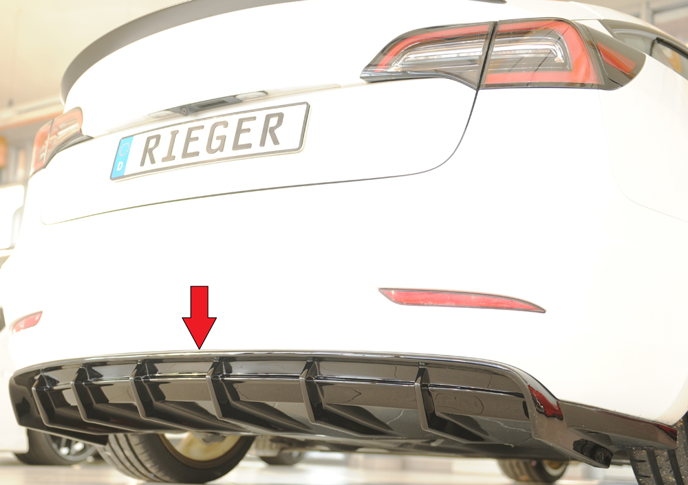 Rieger Heckeinsatz für Tesla Model 3 Model 3 (003)